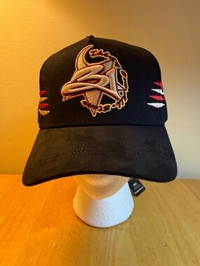 thirty-one All Stars Black Baseball Cap with Red and Gold Embroidered Accents